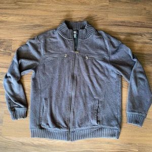 Calvin Klein Zip-up Sweater Sized Large
